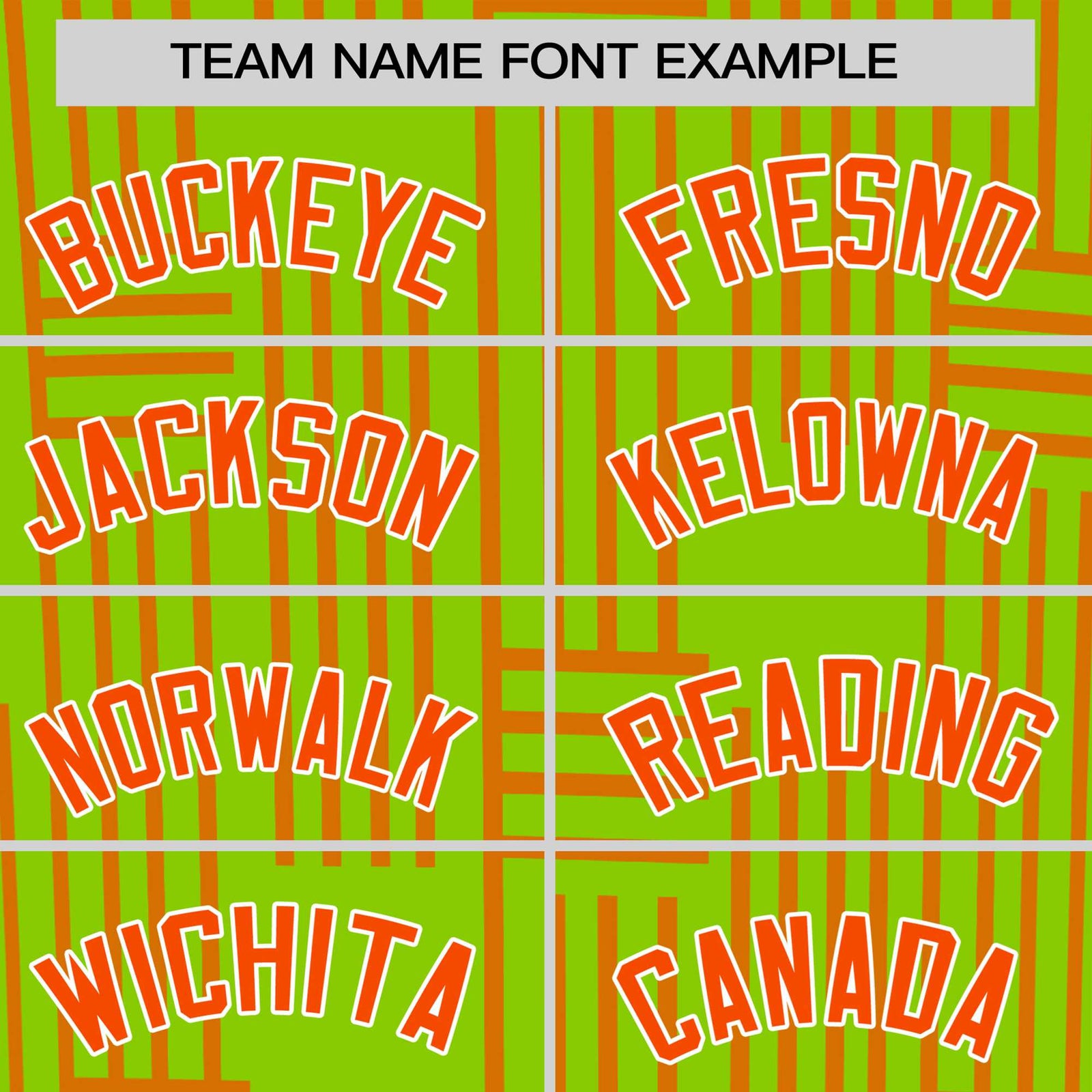 Custom Neon Green-Orange Personalized Line Pattern Performance T-Shirt