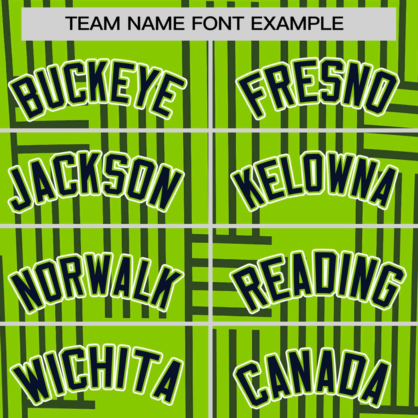 Custom Neon Green-Navy Personalized Line Pattern Performance T-Shirt