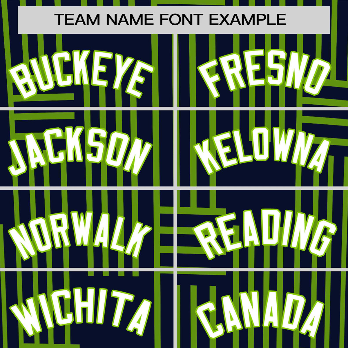 Custom Navy-Neon Green Personalized Line Pattern Performance T-Shirt