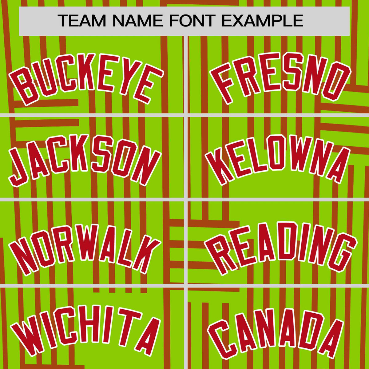 Custom Neon Green-Red Personalized Line Pattern Performance T-Shirt