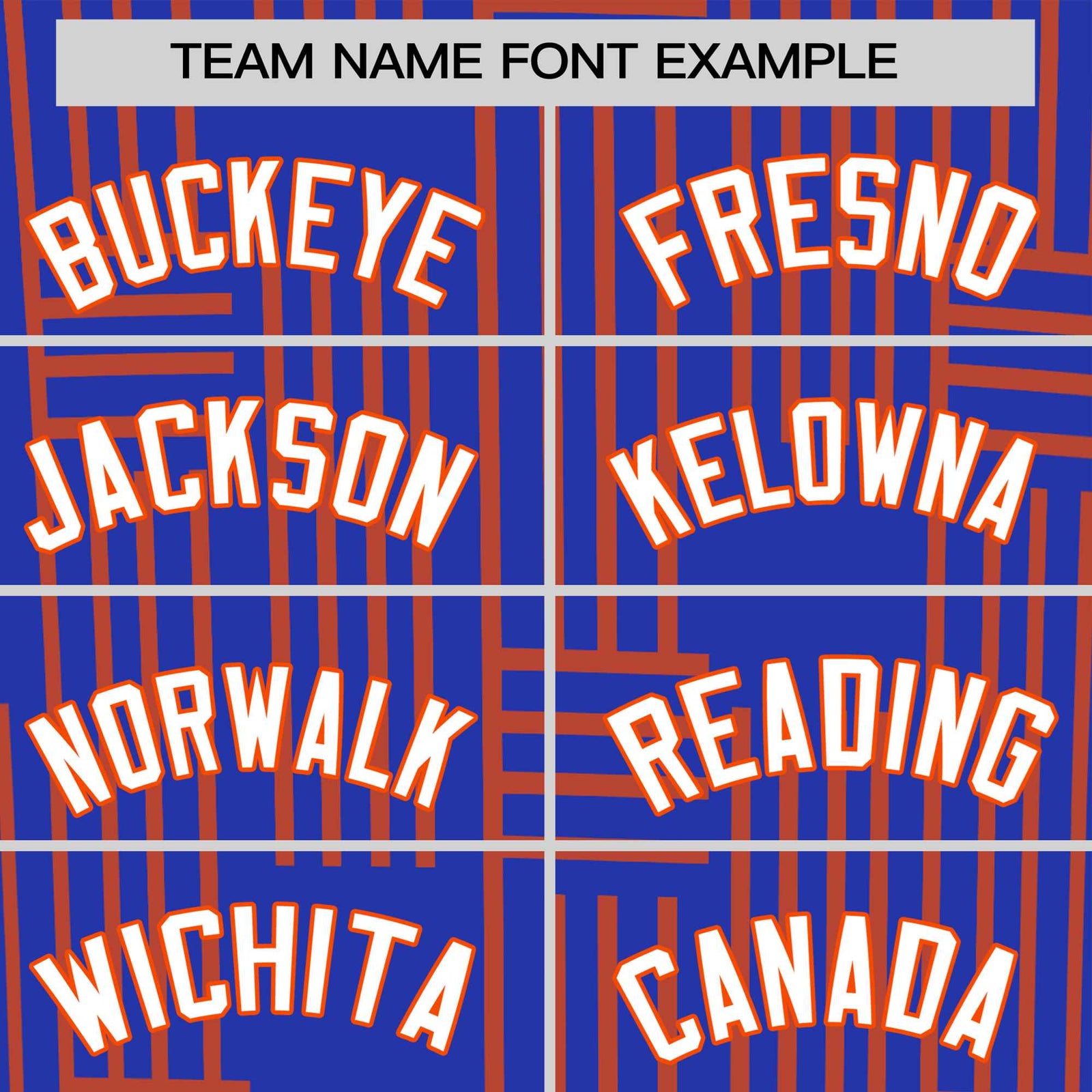 Custom Royal Blue-Orange Personalized Line Pattern Performance T-Shirt