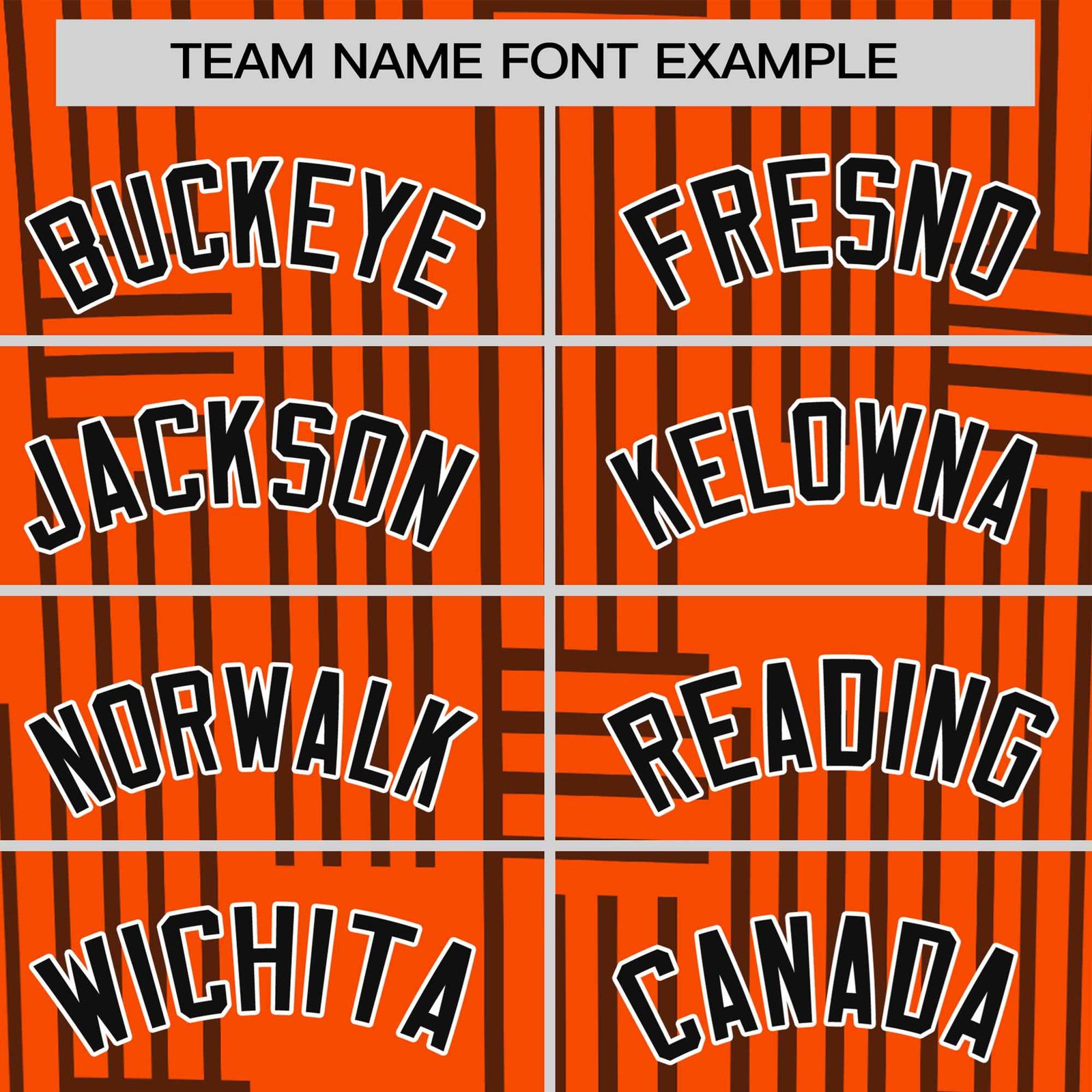 Custom Orange Black Personalized Line Pattern Performance T-Shirt