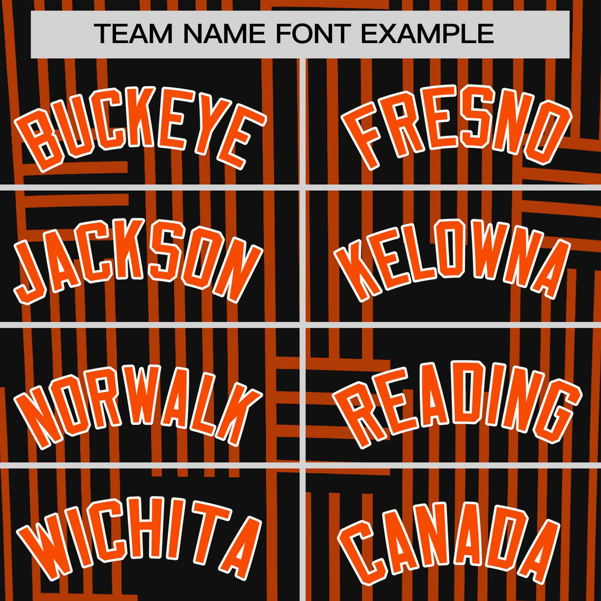 Custom Black Orange Personalized Line Pattern Performance T-Shirt