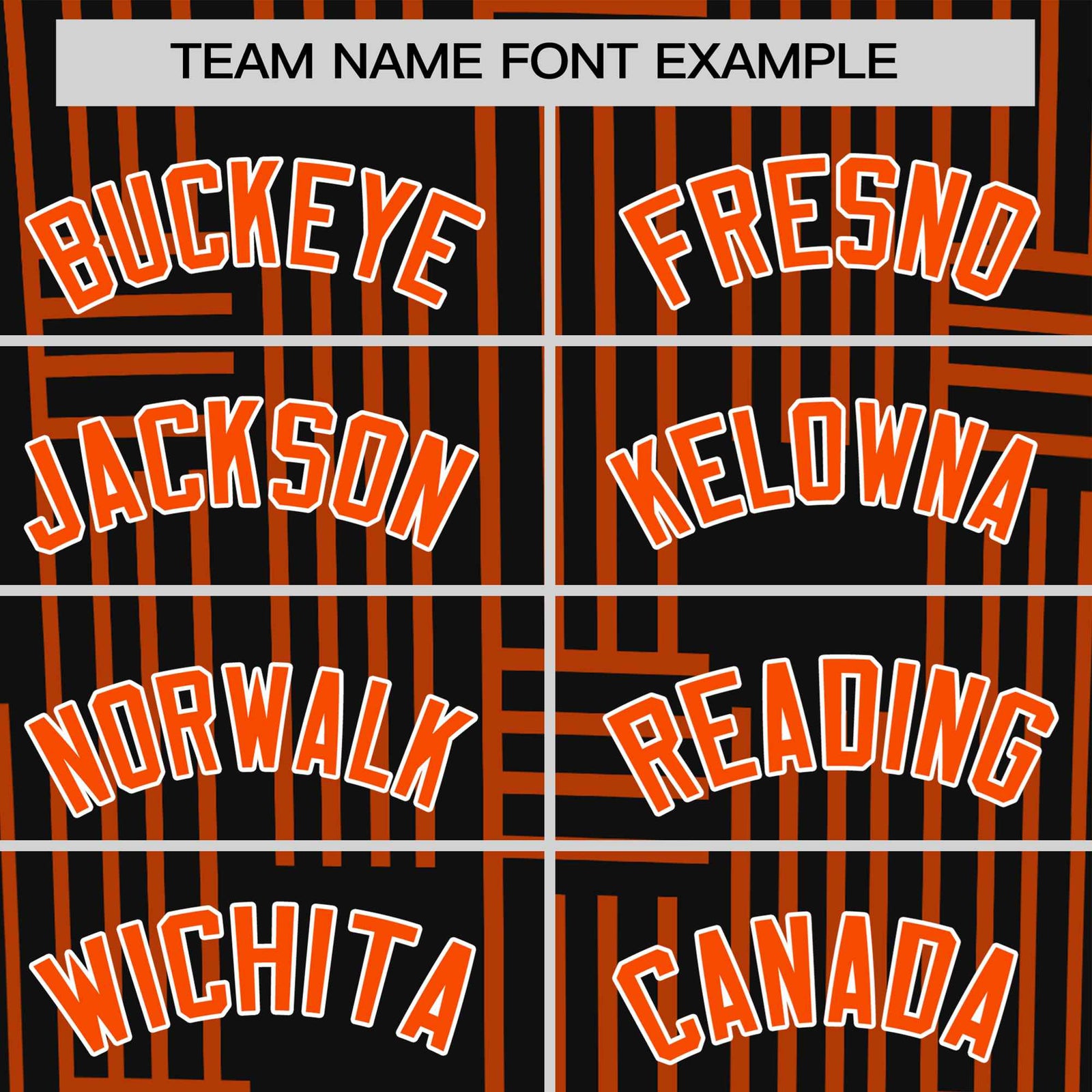 Custom Black Orange Personalized Line Pattern Performance T-Shirt