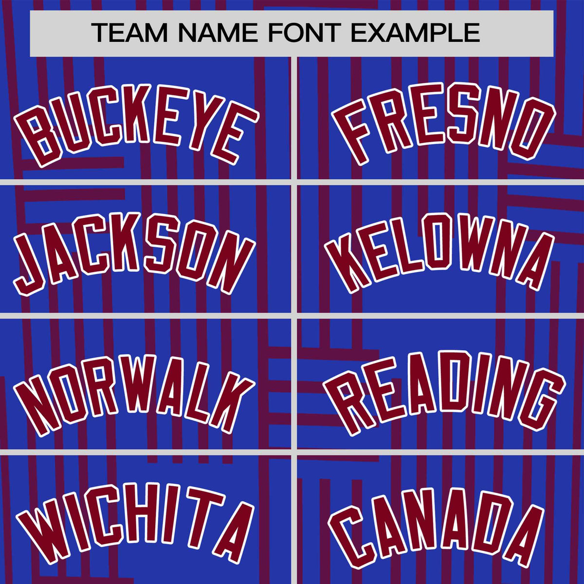 Custom Royal Blue-Crimson Personalized Line Pattern Performance T-Shirt