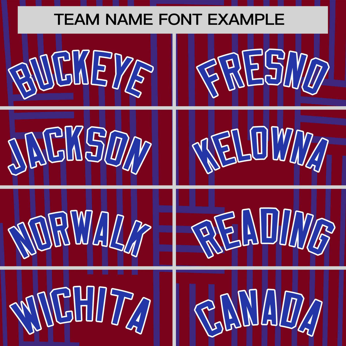 Custom Crimson-Royal Blue Personalized Line Pattern Performance T-Shirt