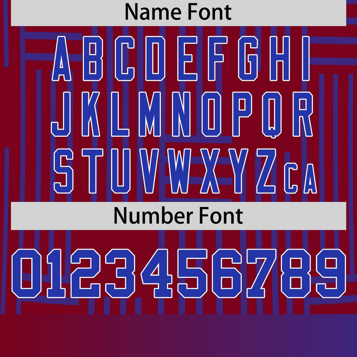 Custom Crimson-Royal Blue Personalized Line Pattern Performance T-Shirt