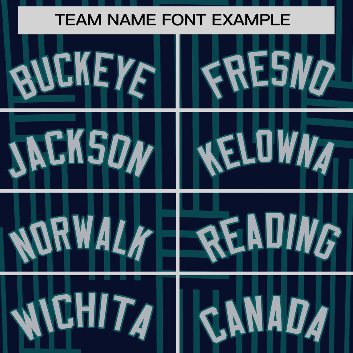 Custom Navy Aqua Personalized Line Pattern Performance T-Shirt