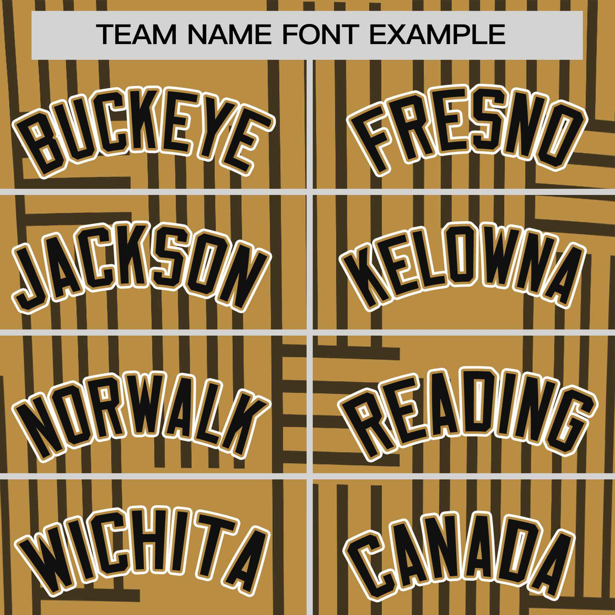 Custom Gold Black Personalized Line Pattern Performance T-Shirt