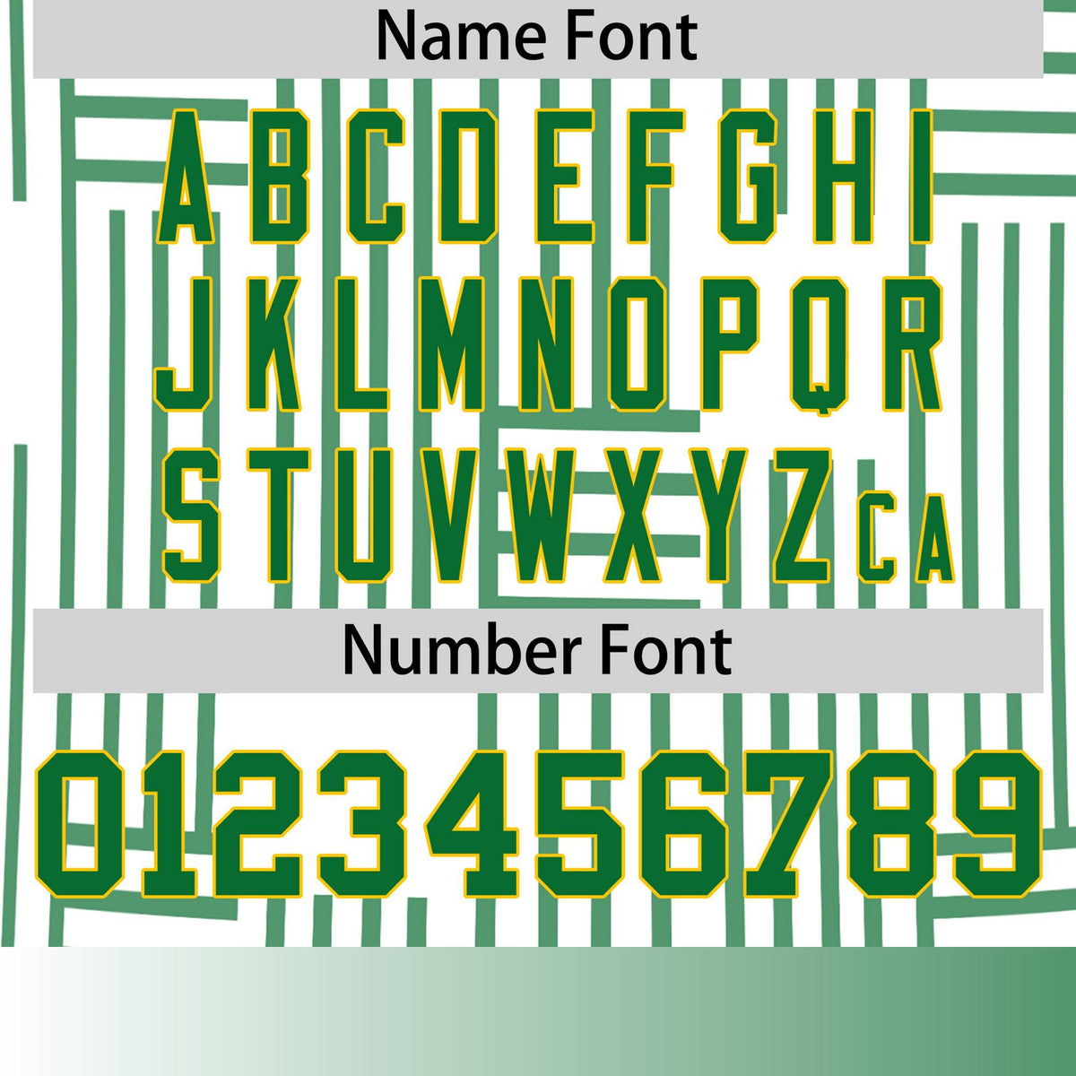 Custom White-Kelly Green Personalized Line Pattern Performance T-Shirt
