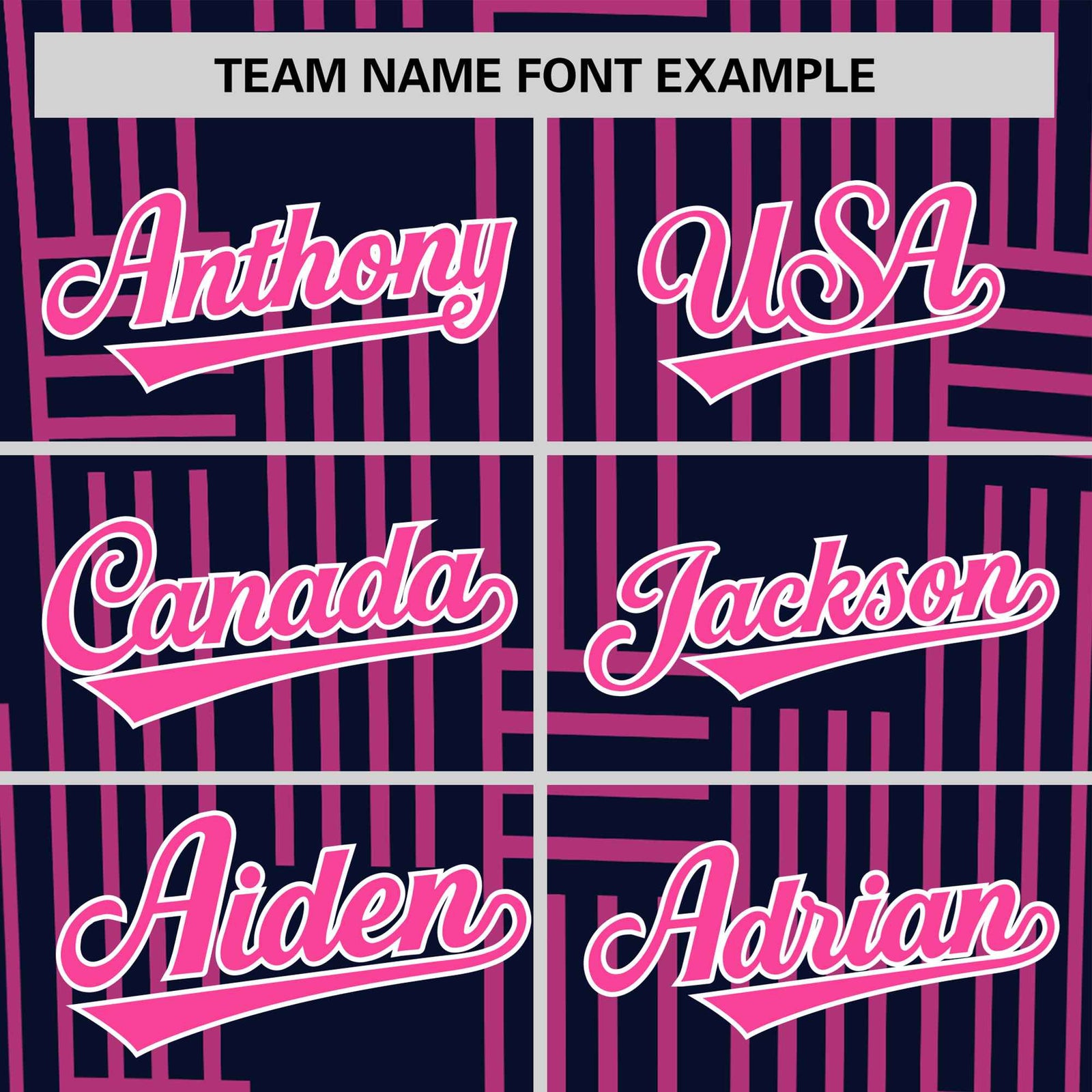 Custom Navy Pink Personalized Line Pattern Performance T-Shirt