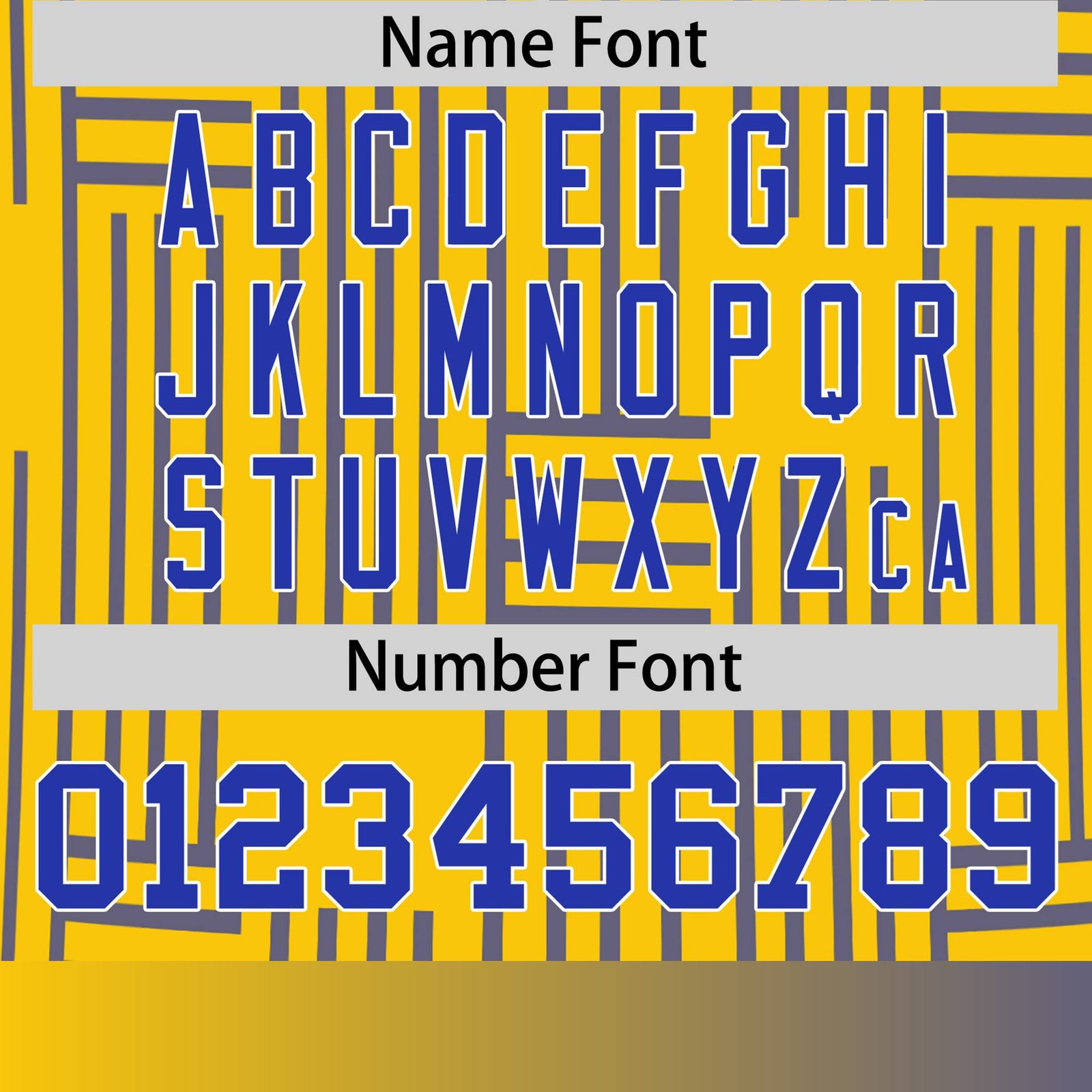 Custom Gold 01-Royal Blue Personalized Line Pattern Performance T-Shirt