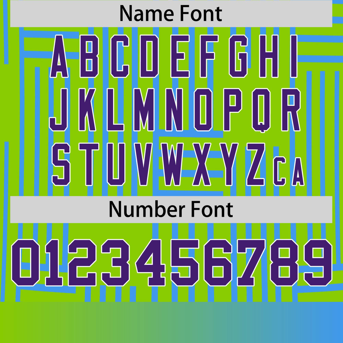 Custom Neon Green-Powder Blue Personalized Line Pattern Performance T-Shirt