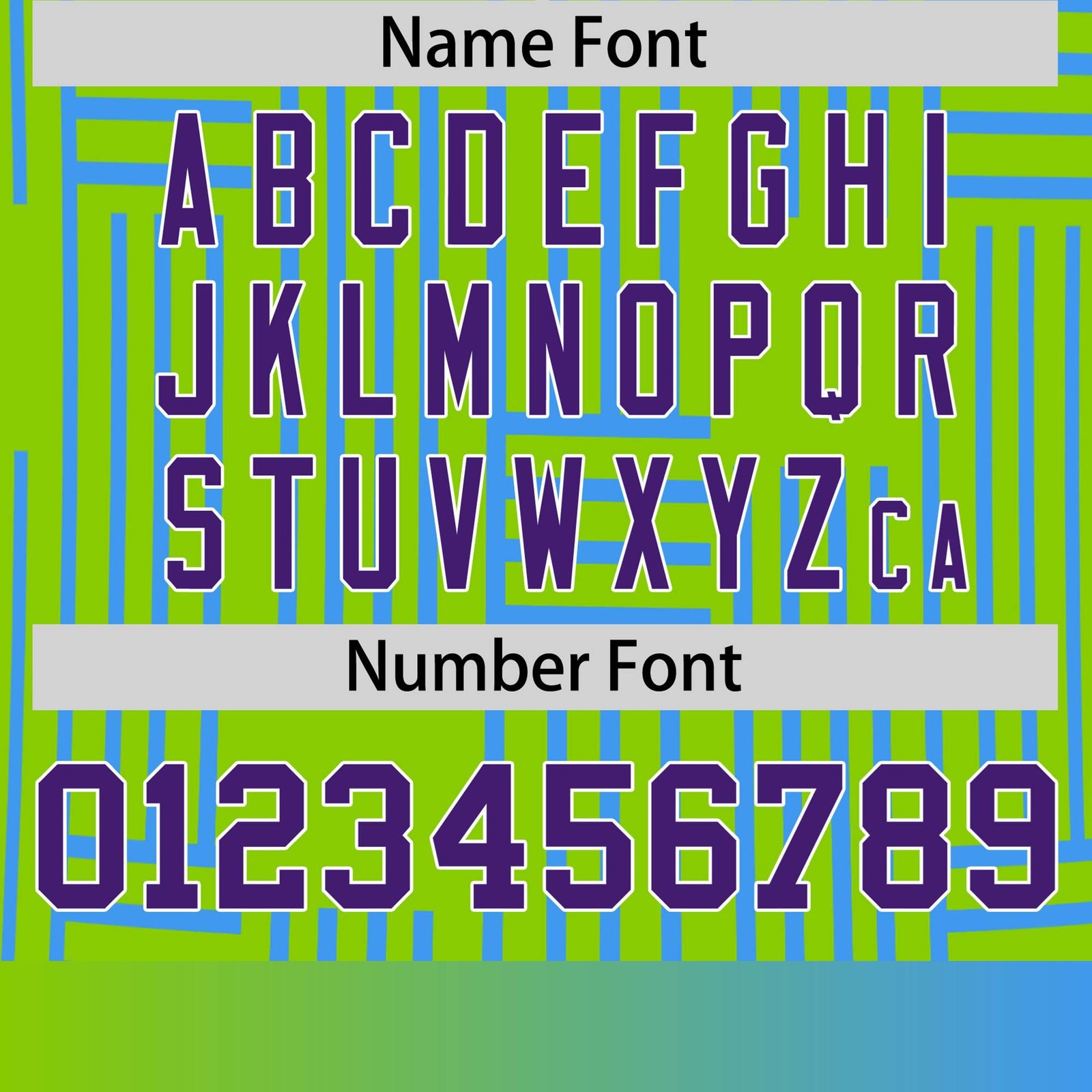 Custom Neon Green-Powder Blue Personalized Line Pattern Performance T-Shirt