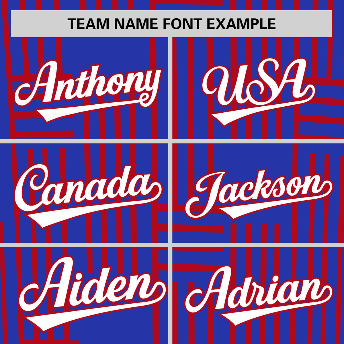 Custom Royal Blue-Red Personalized Line Pattern Performance T-Shirt