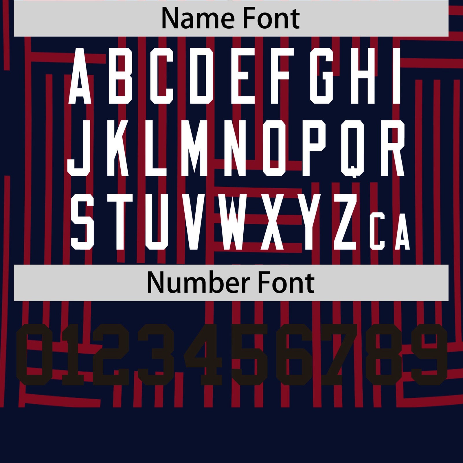 Custom Navy Red Personalized Line Pattern Performance T-Shirt