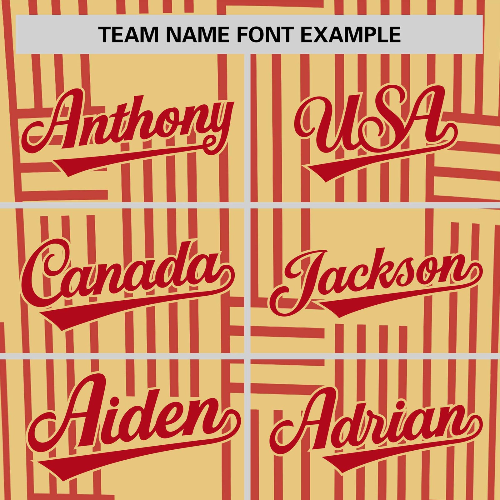 Custom Khaki Red Personalized Line Pattern Performance T-Shirt