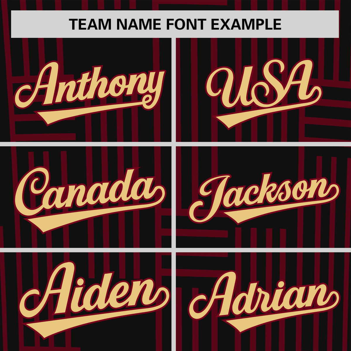 Custom Black Crimson Personalized Line Pattern Performance T-Shirt