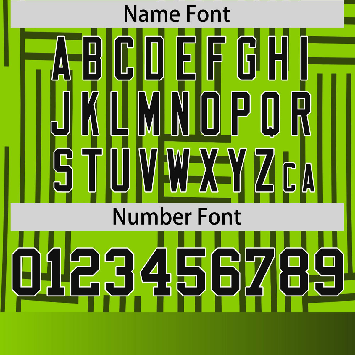 Custom Neon Green-Black Personalized Line Pattern Performance T-Shirt