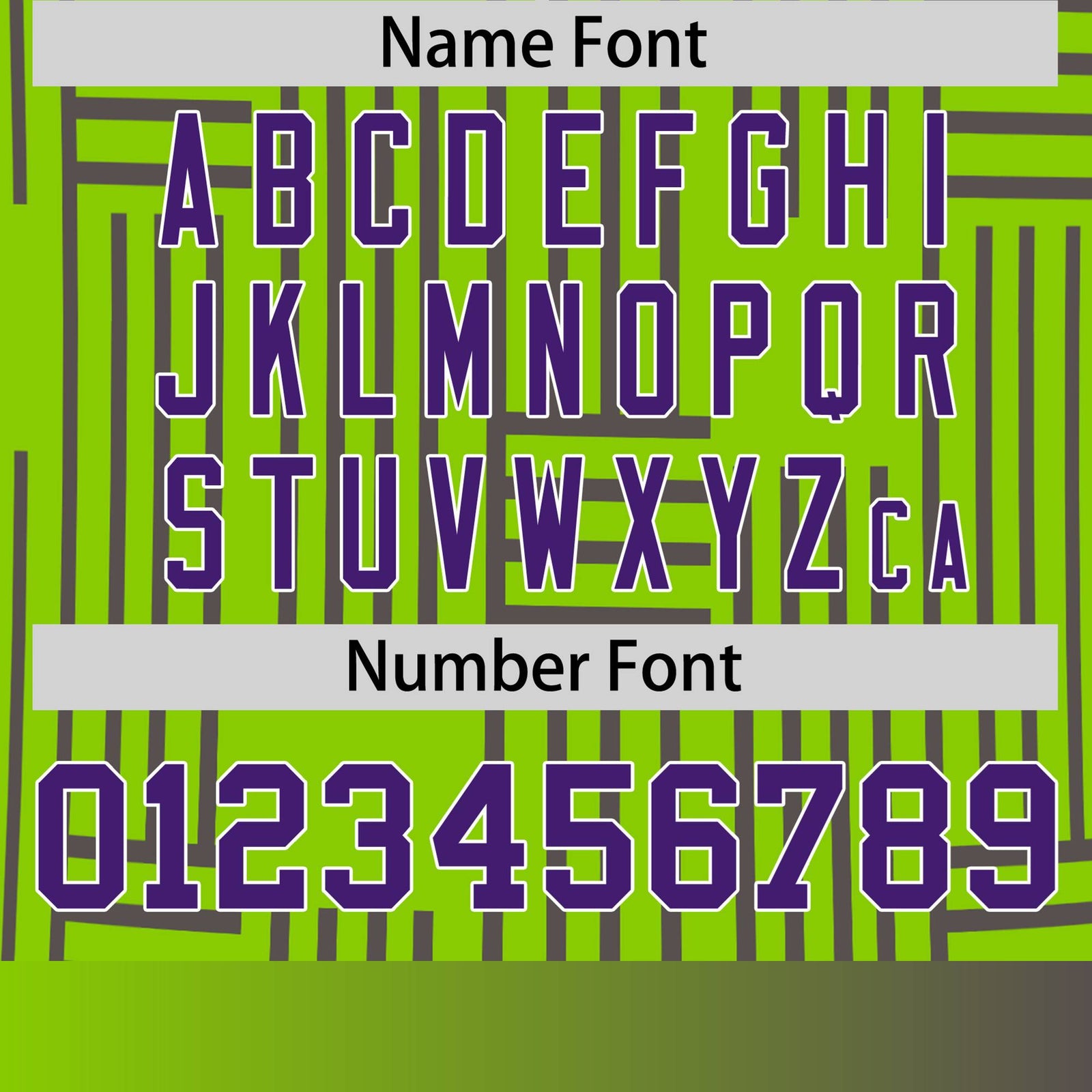 Custom Neon Green-Purple Personalized Line Pattern Performance T-Shirt