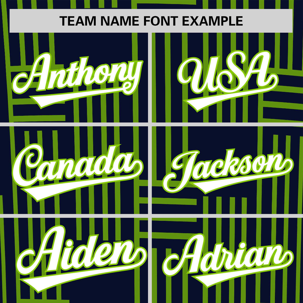 Custom Navy-Neon Green Personalized Line Pattern Performance T-Shirt