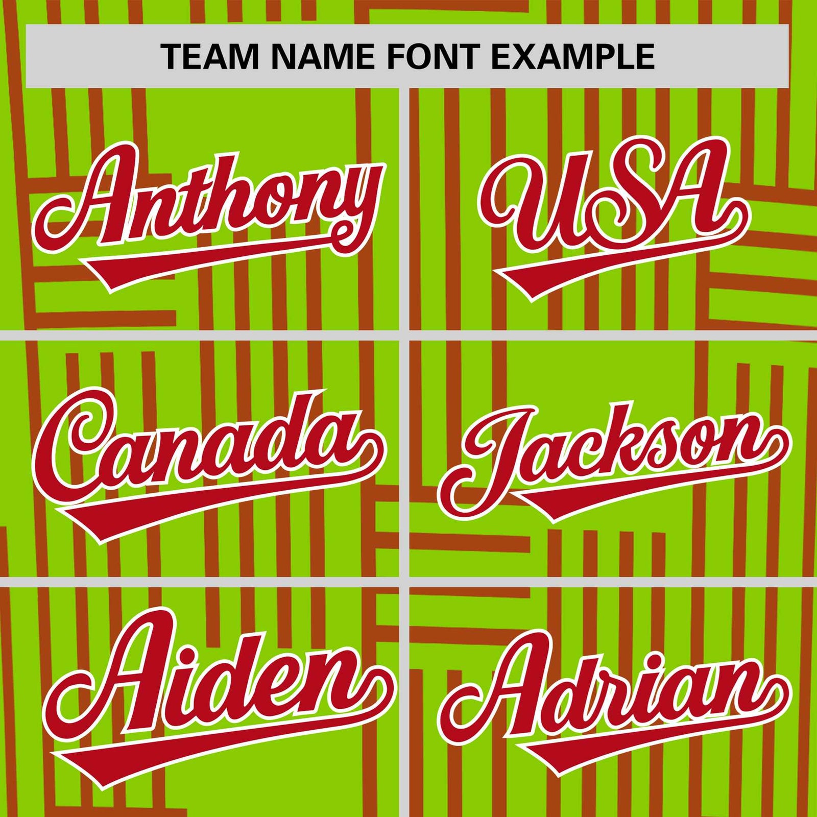 Custom Neon Green-Red Personalized Line Pattern Performance T-Shirt