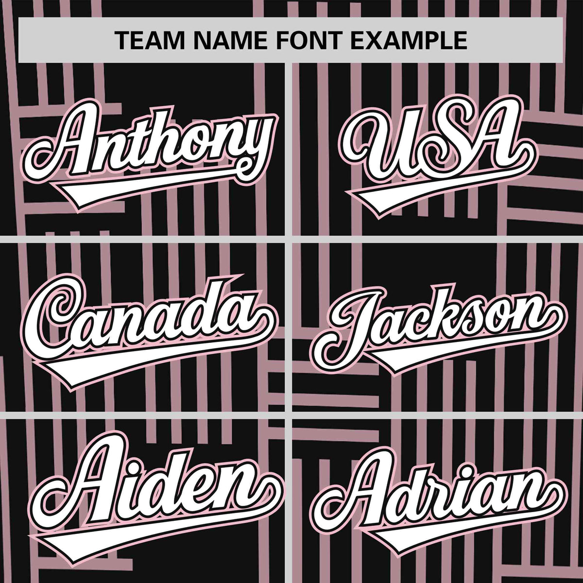 Custom Black-Light Pink Personalized Line Pattern Performance T-Shirt