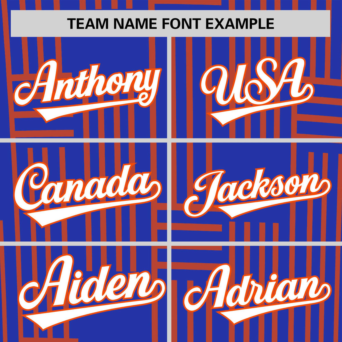 Custom Royal Blue-Orange Personalized Line Pattern Performance T-Shirt