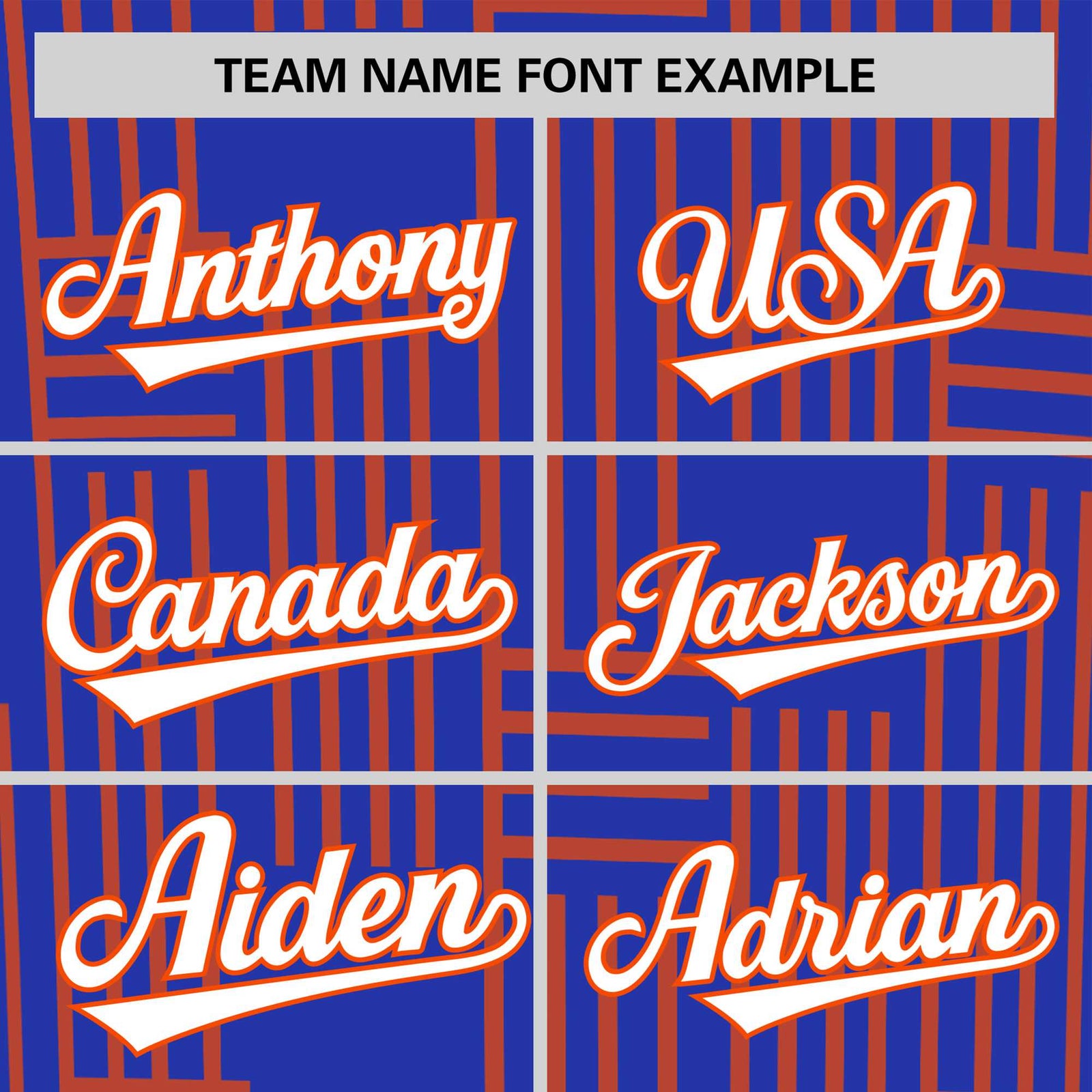 Custom Royal Blue-Orange Personalized Line Pattern Performance T-Shirt