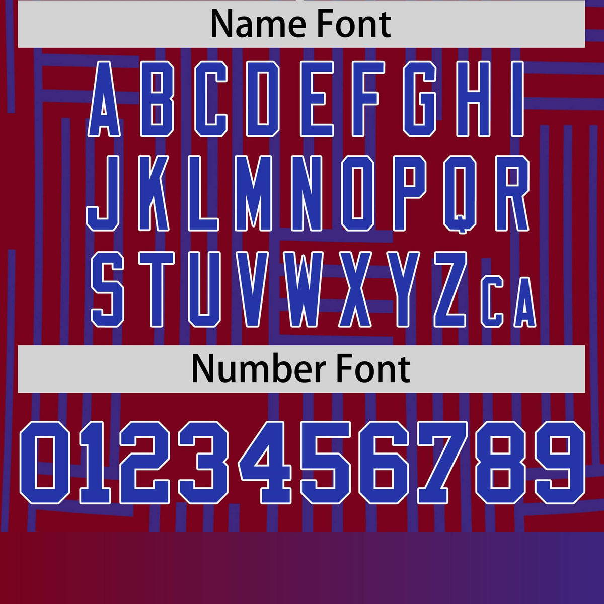 Custom Crimson-Royal Blue Personalized Line Pattern Performance T-Shirt