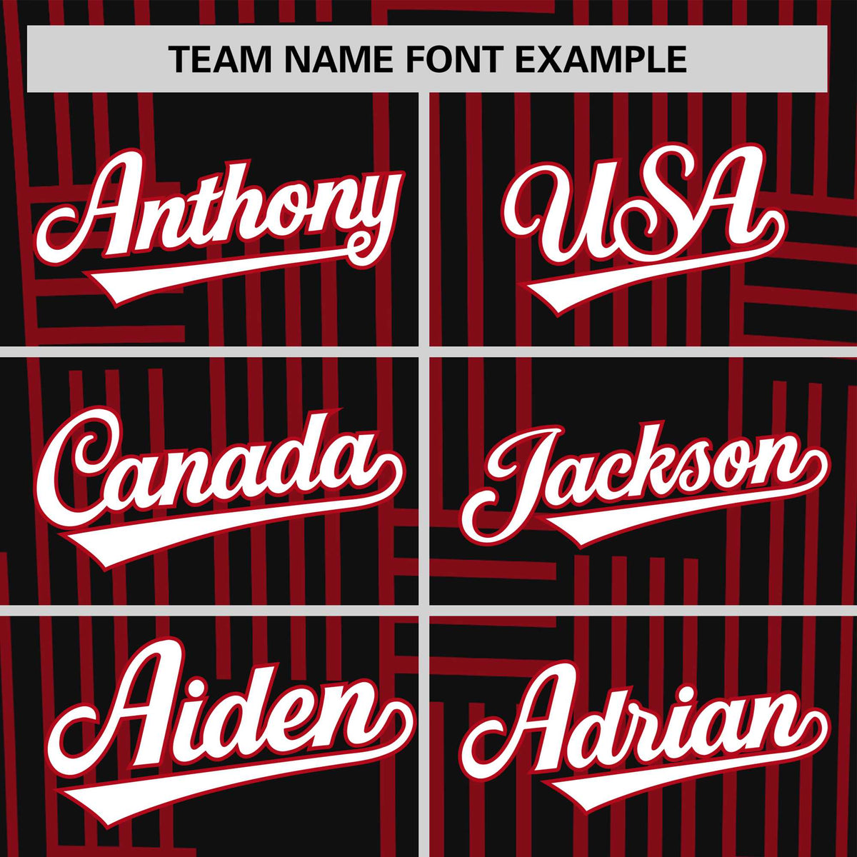 Custom Black Red Personalized Line Pattern Performance T-Shirt