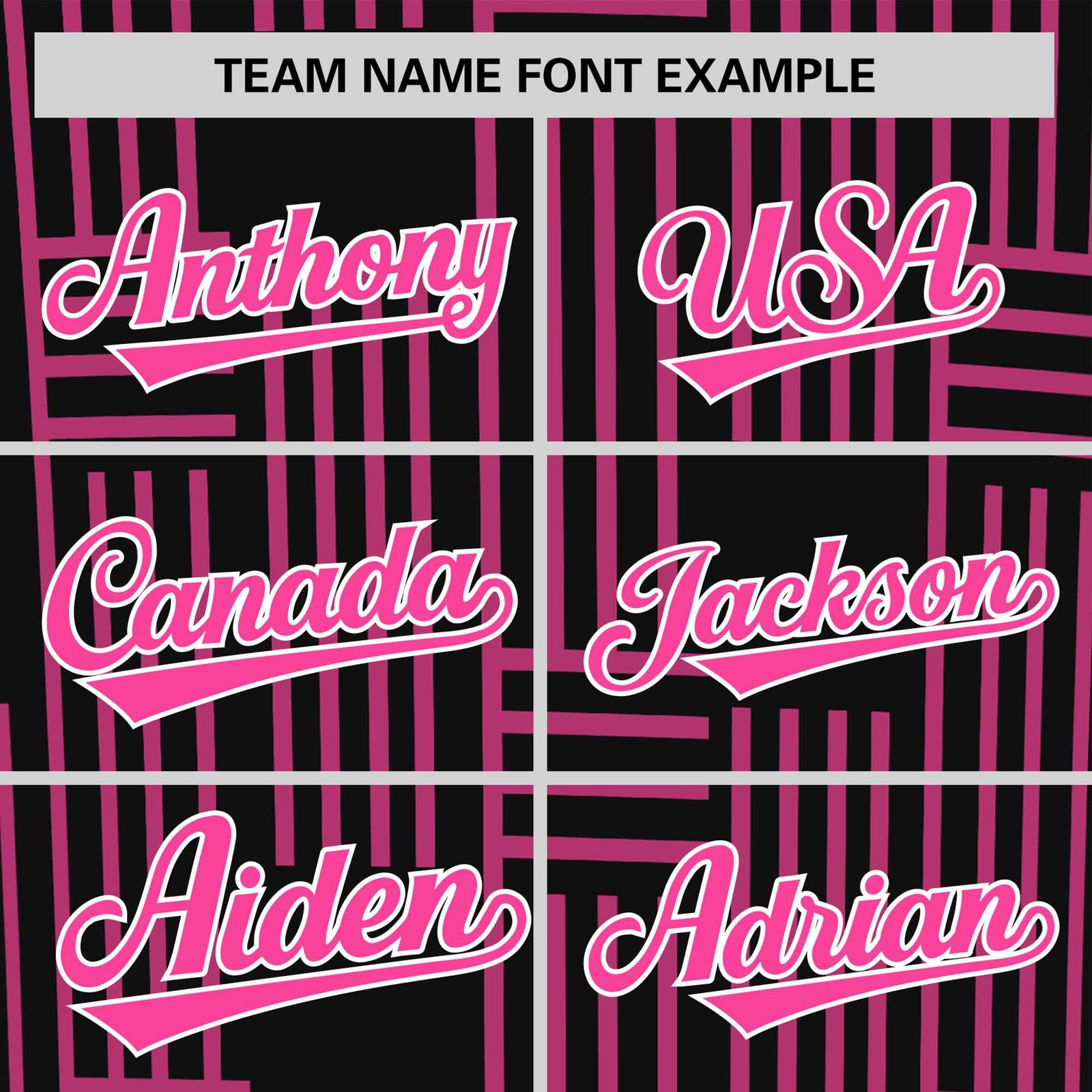 Custom Black Pink Personalized Line Pattern Performance T-Shirt