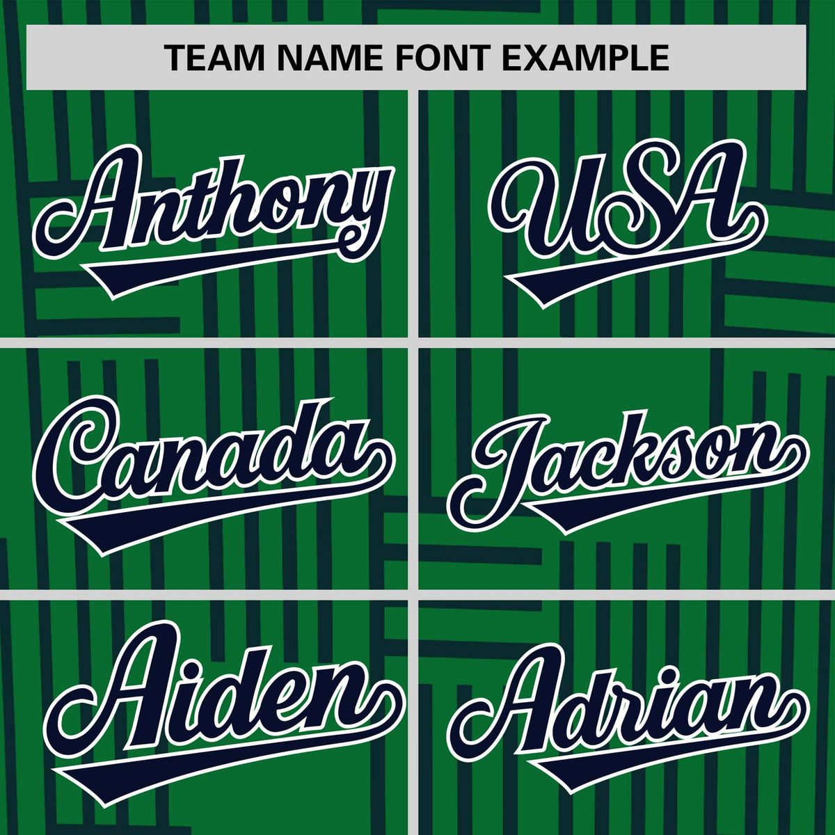 Custom Kelly Green-Navy Personalized Line Pattern Performance T-Shirt