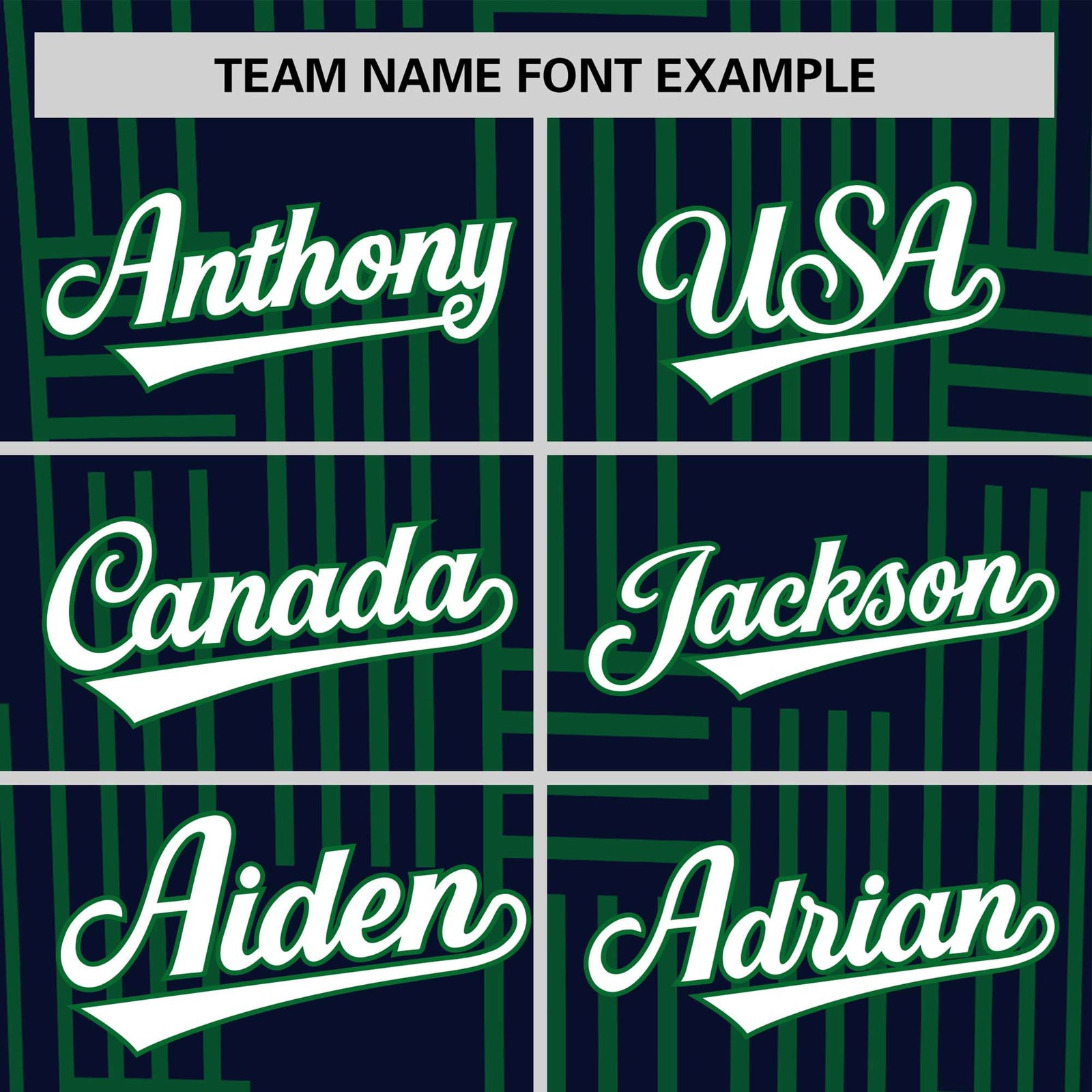 Custom Navy-Kelly Green Personalized Line Pattern Performance T-Shirt