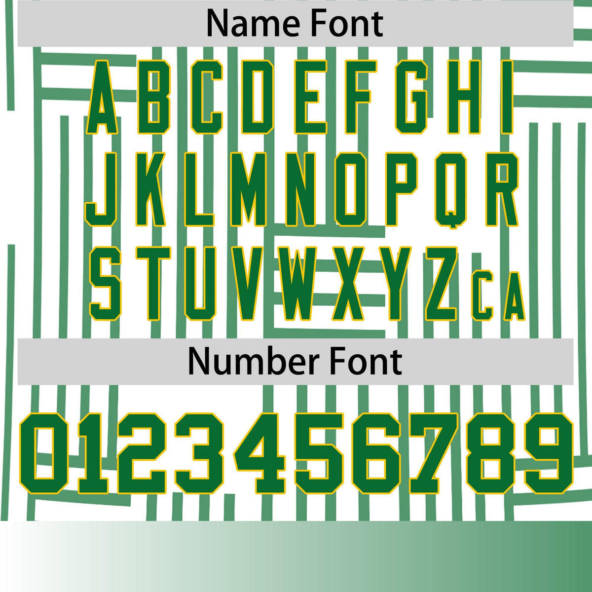 Custom White-Kelly Green Personalized Line Pattern Performance T-Shirt