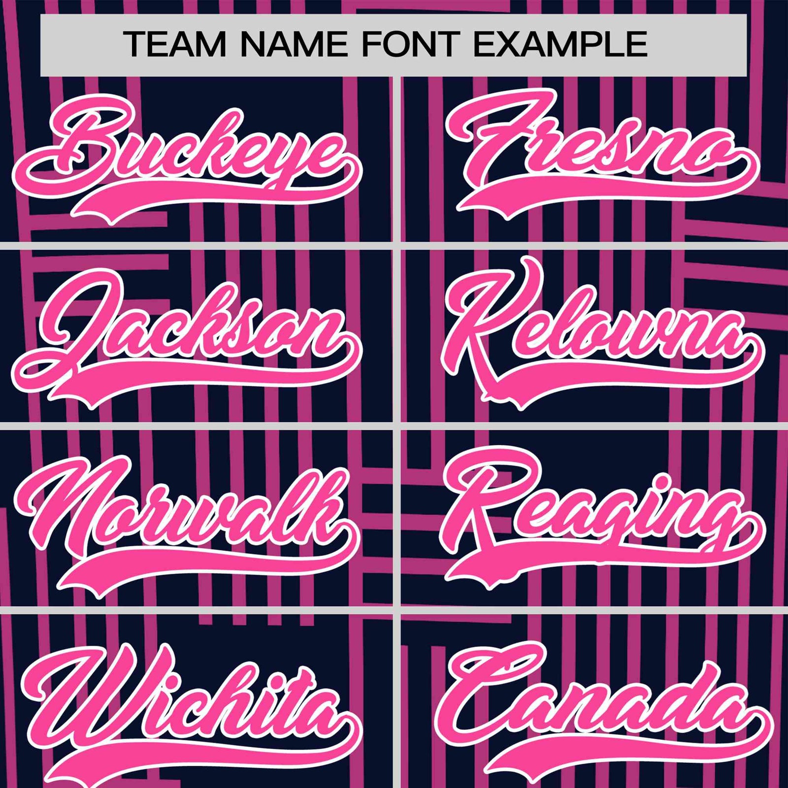Custom Navy Pink Personalized Line Pattern Performance T-Shirt