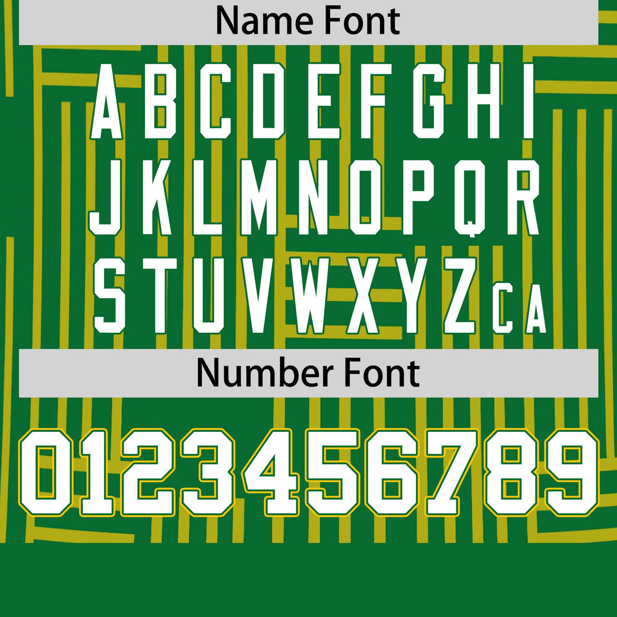 Custom Kelly Green-Gold 01 Personalized Line Pattern Performance T-Shirt