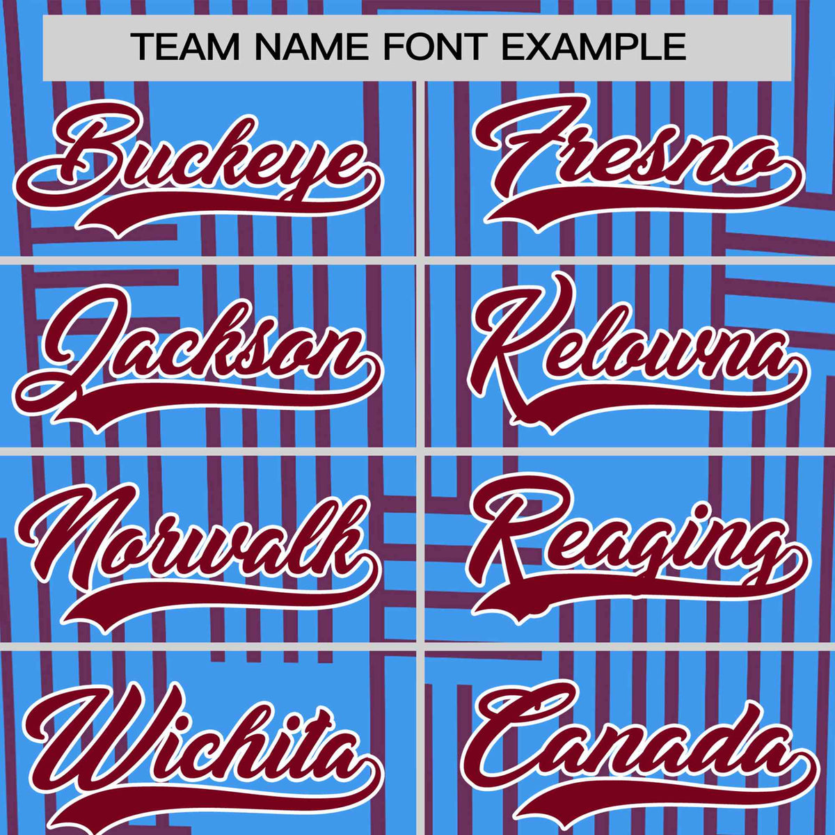 Custom Powder Blue-Crimson Personalized Line Pattern Performance T-Shirt