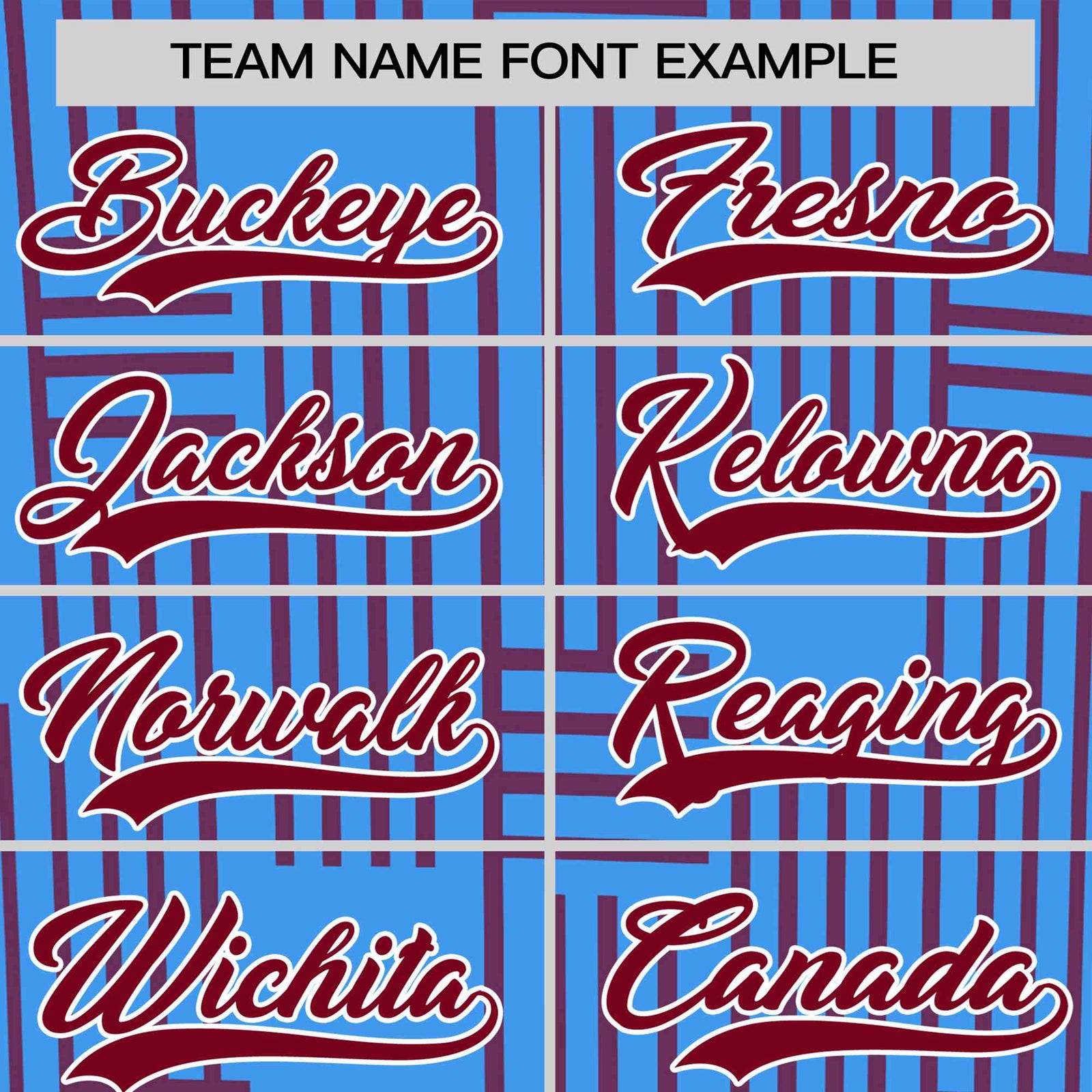 Custom Powder Blue-Crimson Personalized Line Pattern Performance T-Shirt