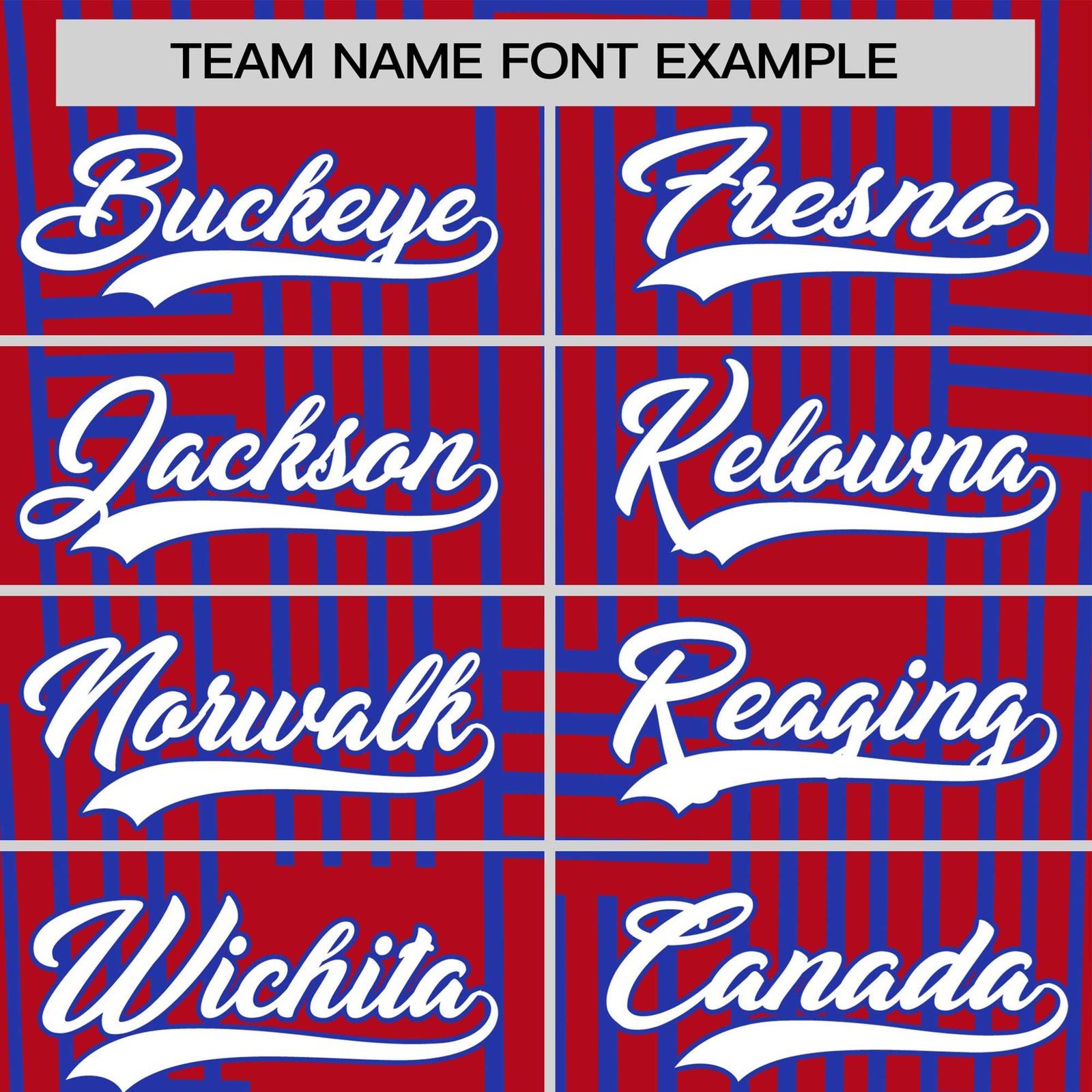 Custom Red-Royal Blue Personalized Line Pattern Performance T-Shirt