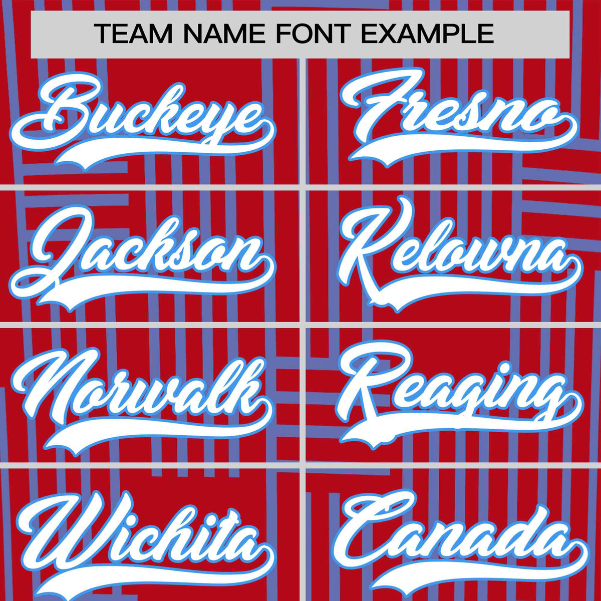 Custom Red-Powder Blue Personalized Line Pattern Performance T-Shirt