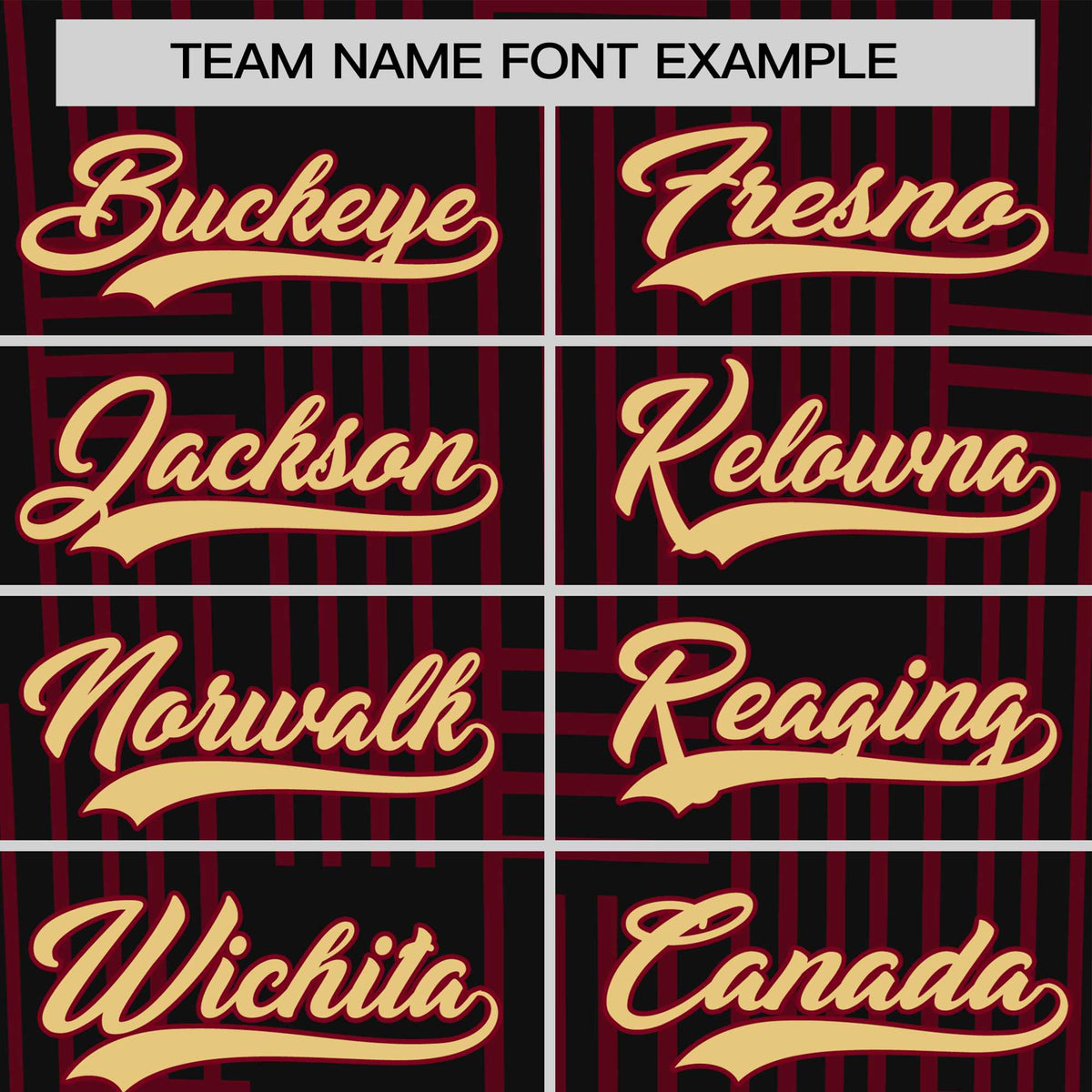 Custom Black Crimson Personalized Line Pattern Performance T-Shirt