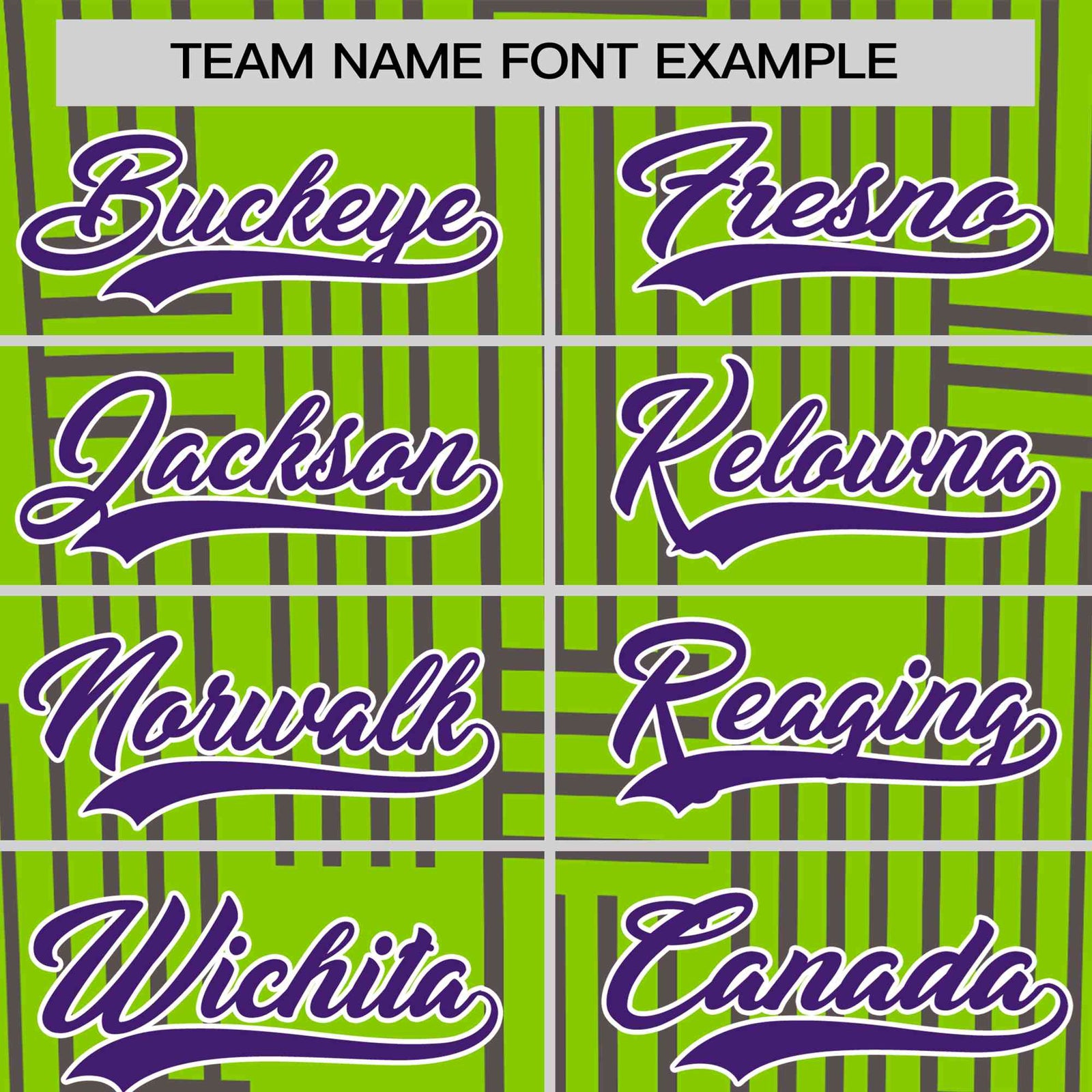 Custom Neon Green-Purple Personalized Line Pattern Performance T-Shirt