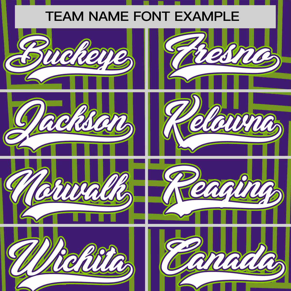 Custom Purple-Neon Green Personalized Line Pattern Performance T-Shirt
