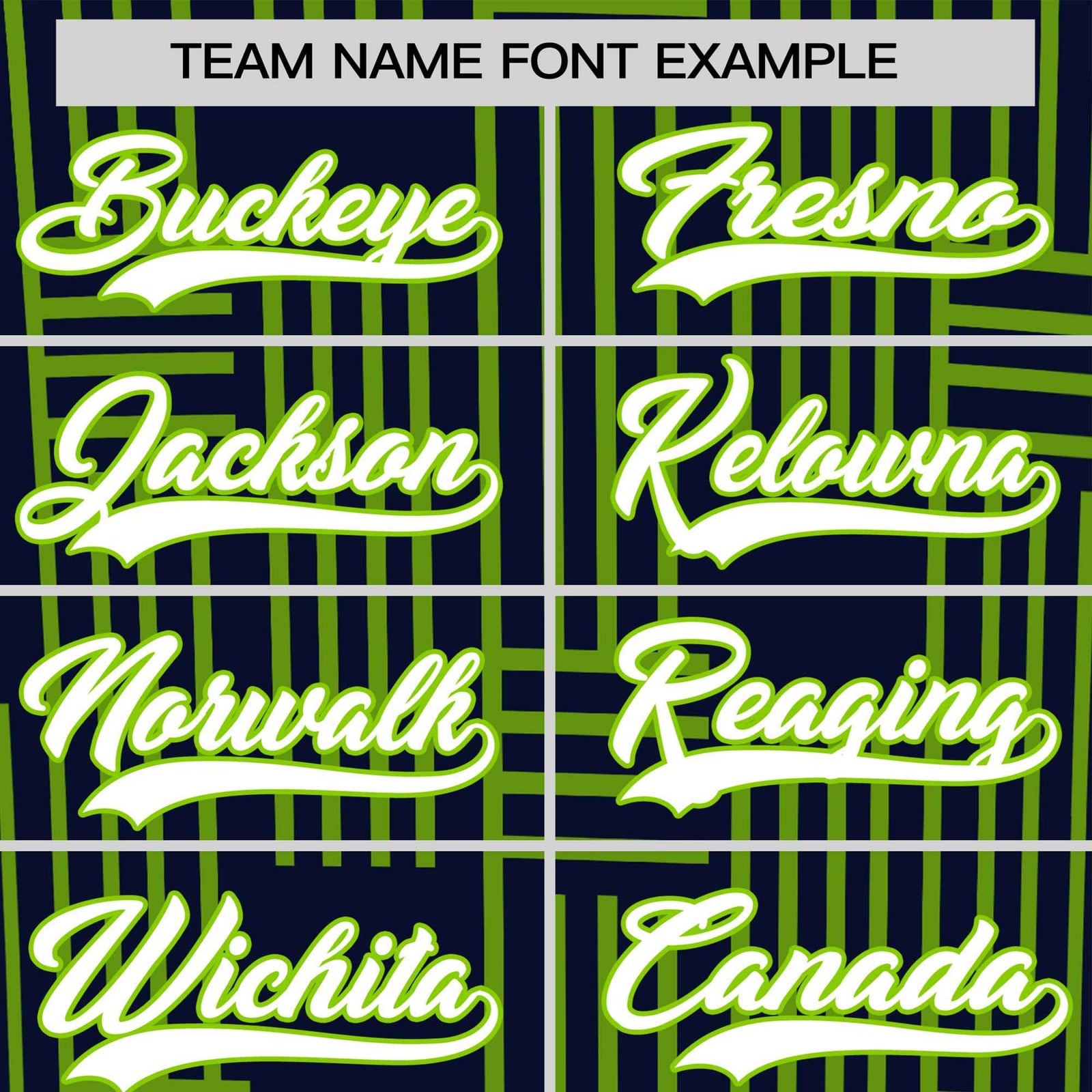 Custom Navy-Neon Green Personalized Line Pattern Performance T-Shirt