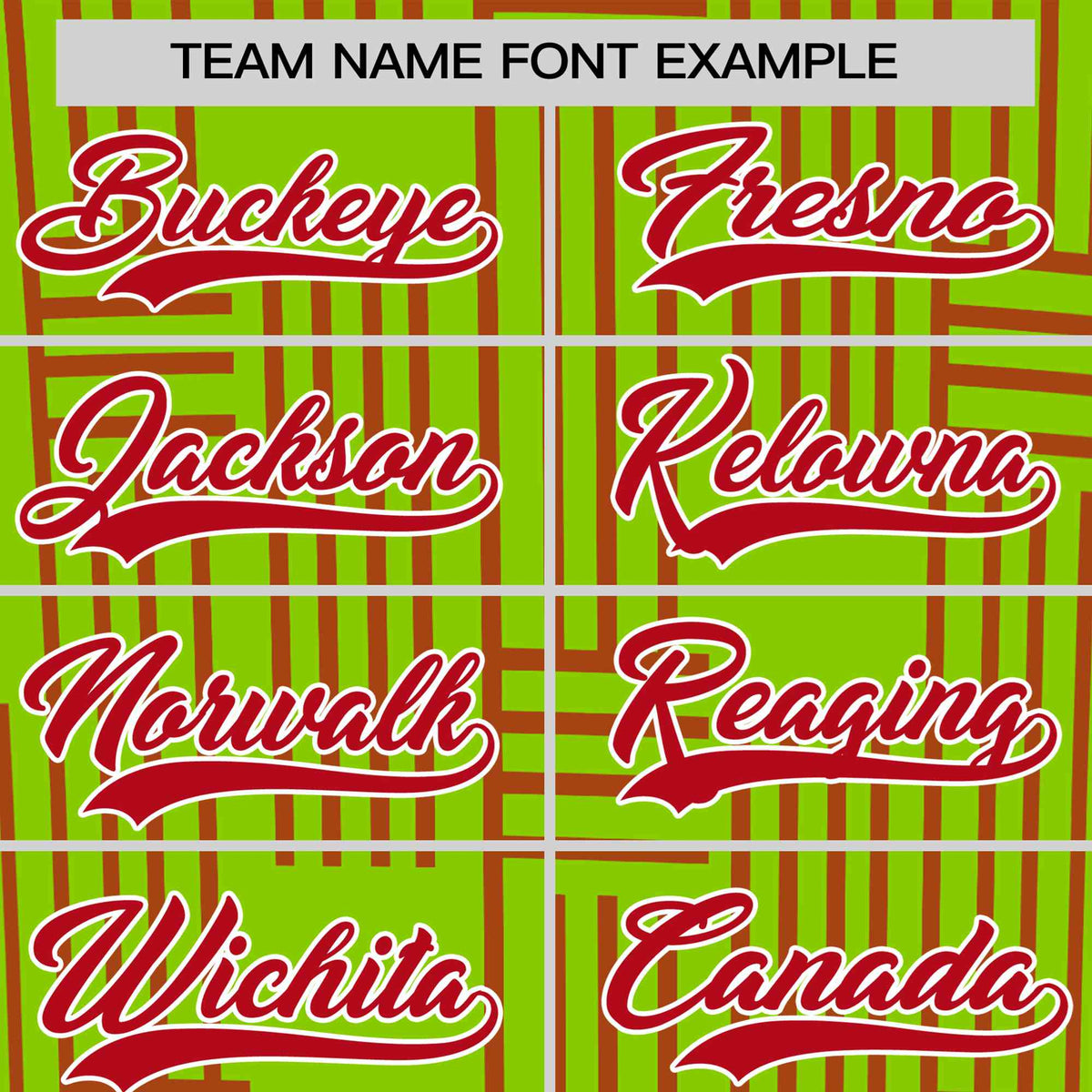 Custom Neon Green-Red Personalized Line Pattern Performance T-Shirt