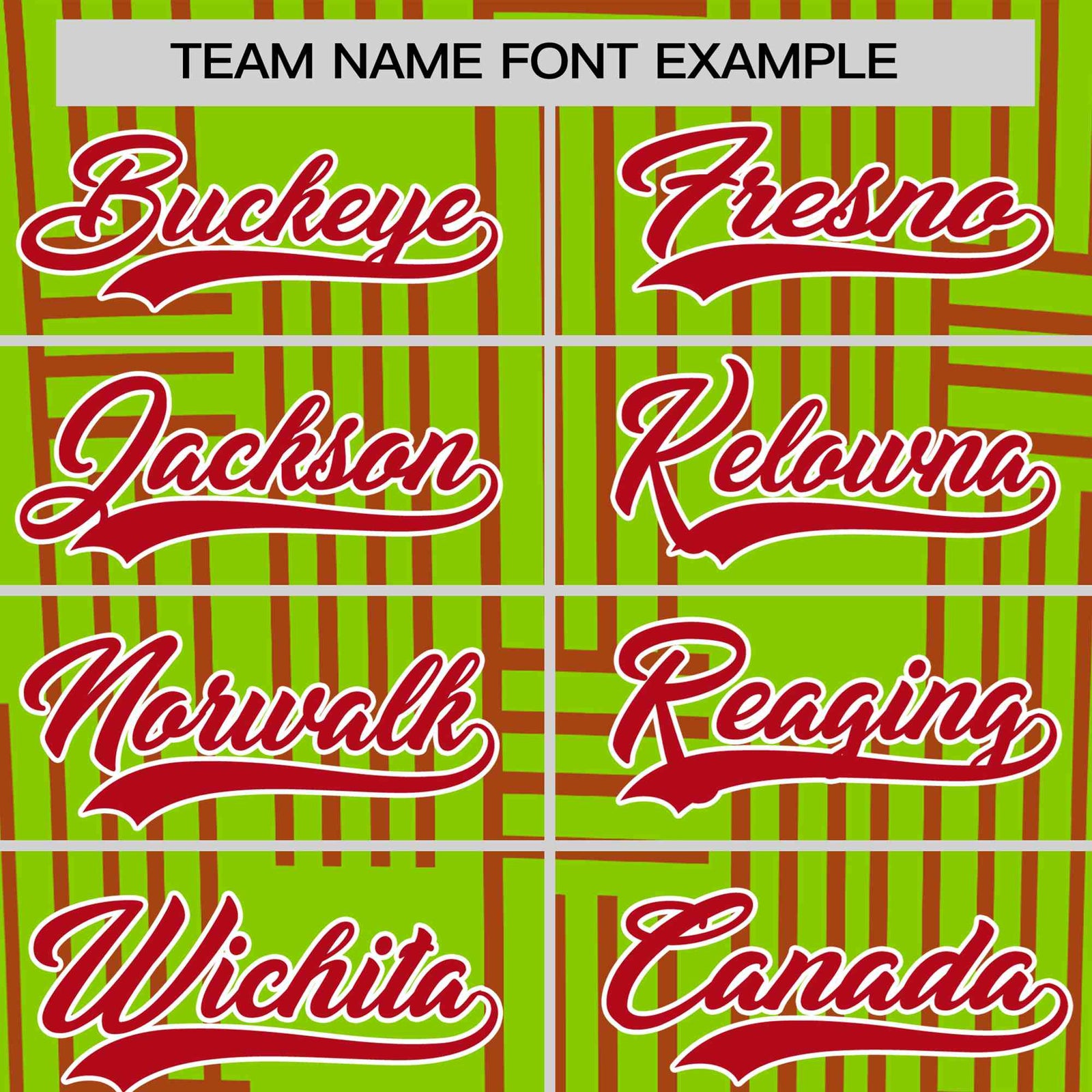 Custom Neon Green-Red Personalized Line Pattern Performance T-Shirt