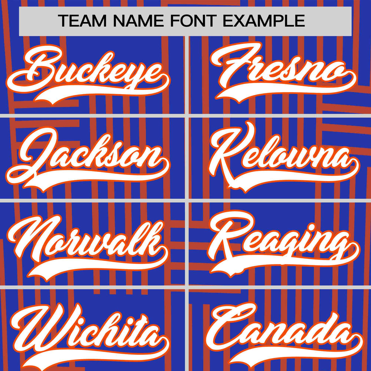 Custom Royal Blue-Orange Personalized Line Pattern Performance T-Shirt