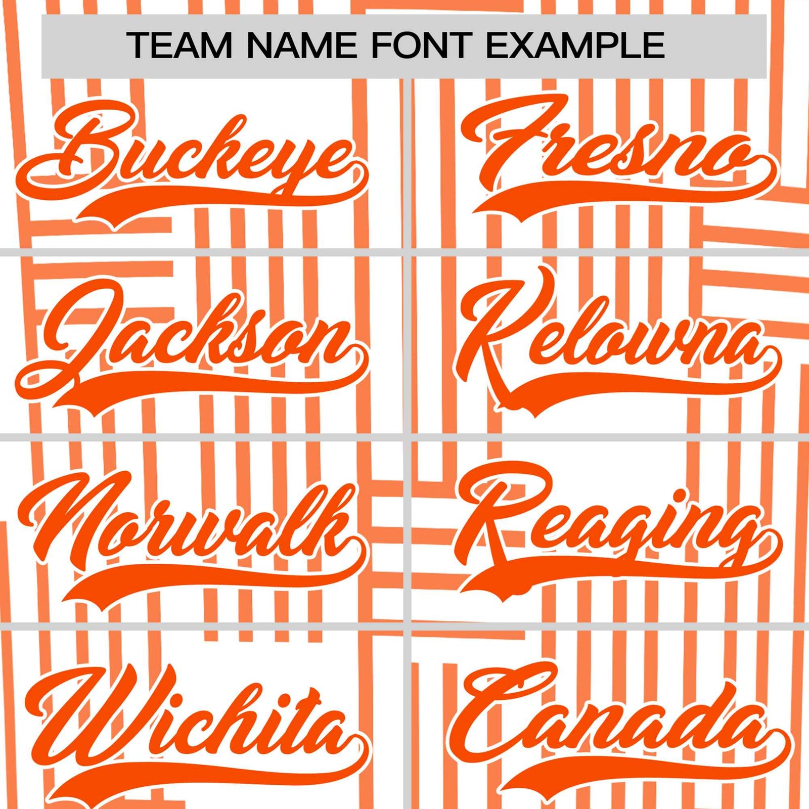Custom White Orange Personalized Line Pattern Performance T-Shirt