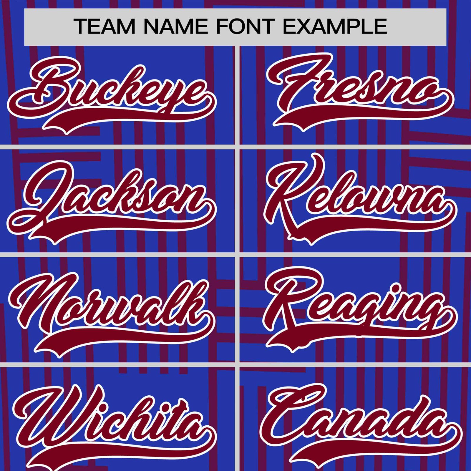 Custom Royal Blue-Crimson Personalized Line Pattern Performance T-Shirt